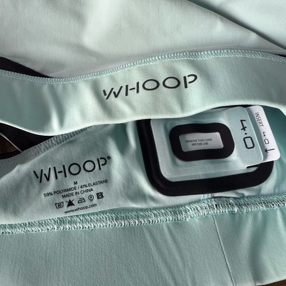 WHOOP 4.0 Any Wear Sports Bra Size Medium light teal Racerback Workout‎ Gym - Picture 2 of 4